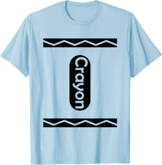 Crayon Box Halloween Costume T-Shirt - T-Shirt | Light Blue