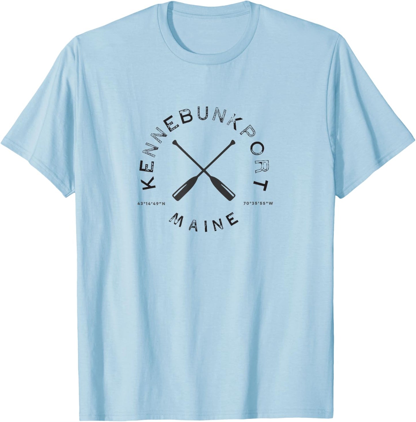 Kennebunkport Maine Graphic T T-Shirt - T-Shirt | Light Blue