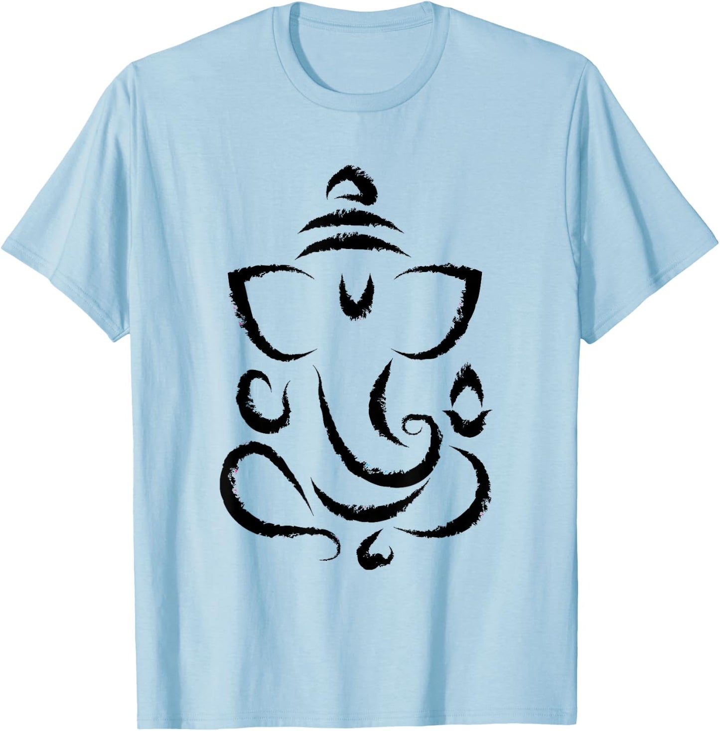 Yoga Hindu Indian Meditation Deepavali Diwali Rangoli Ganesh T-Shirt - T-Shirt | Light Blue