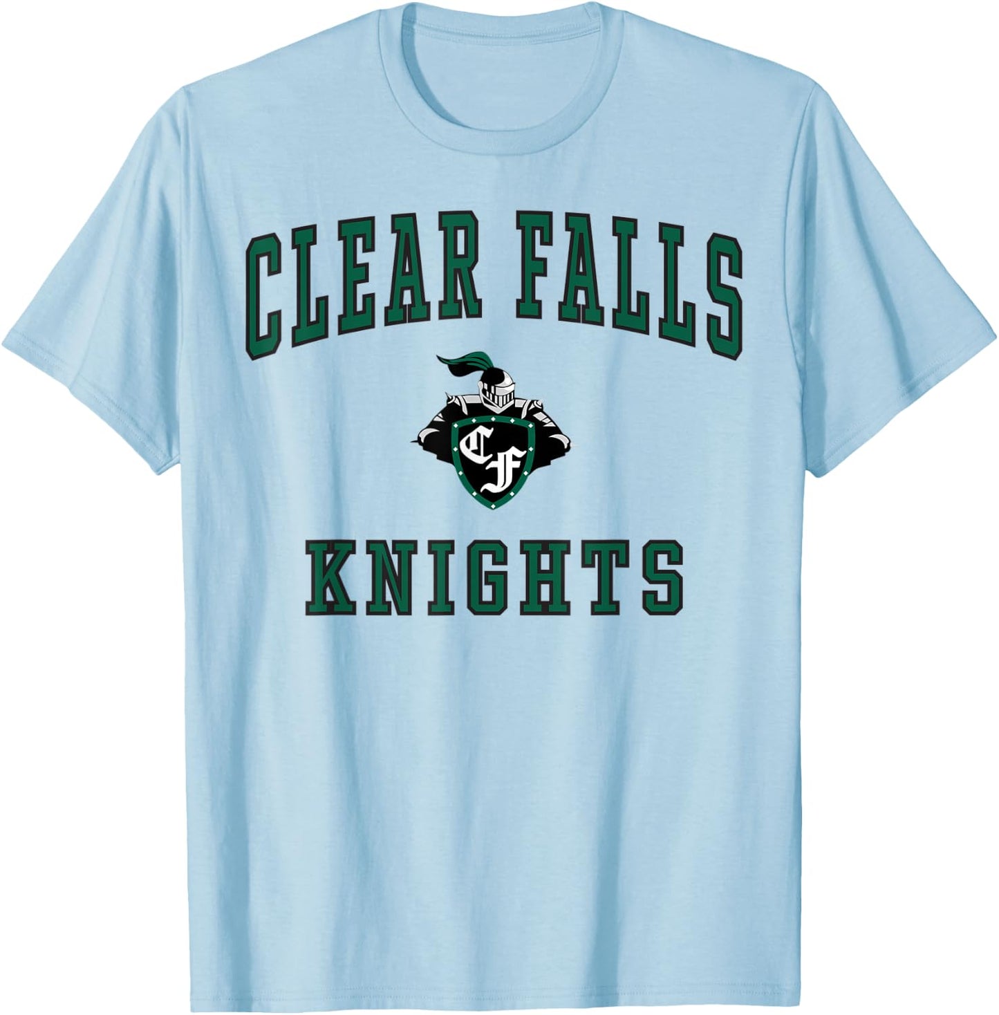Clear Falls High School Knights C1 T-Shirt - T-Shirt | Light Blue