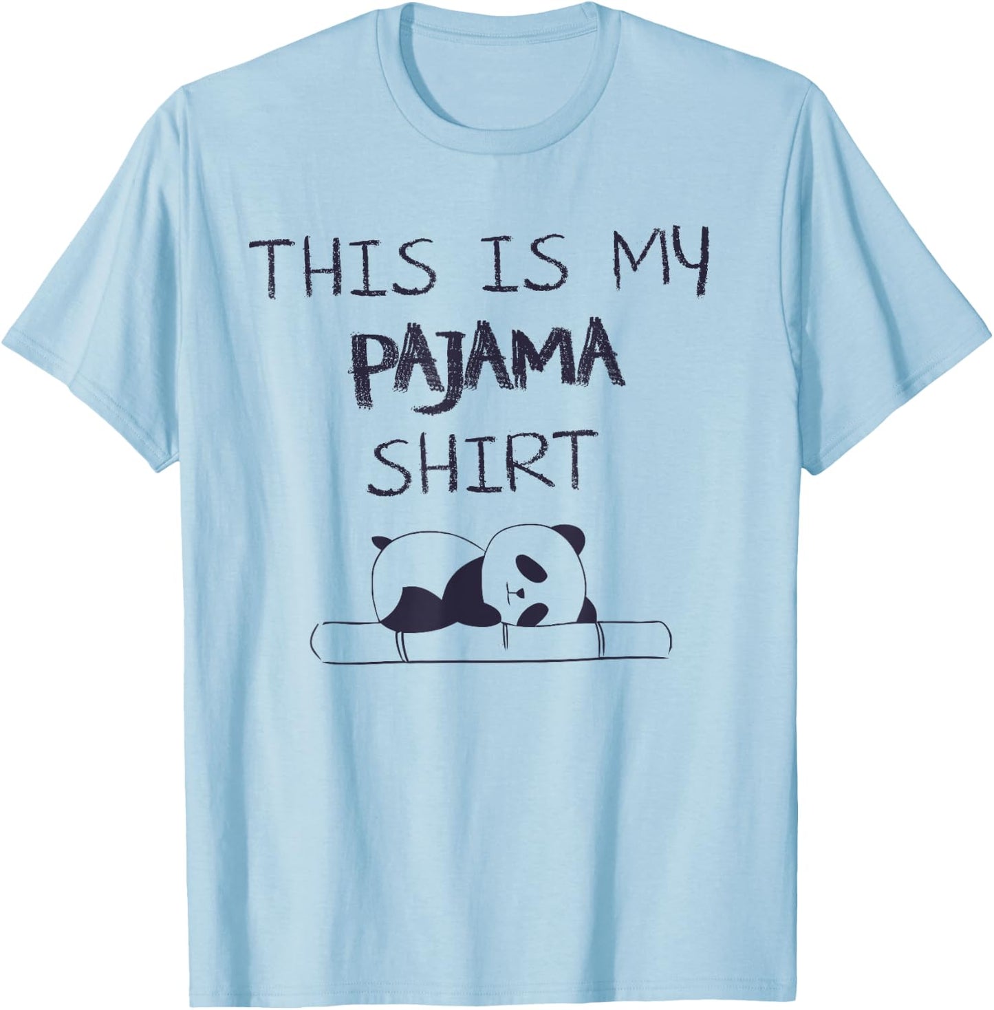 This Is My Pajama Shirt Funny Panda Family Pajamas Gift T-Shirt - T-Shirt | Light Blue