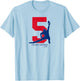 Freddie Freeman 5: Los Angeles - Los Angeles Baseball T-Shirt - T-Shirt | Light Blue