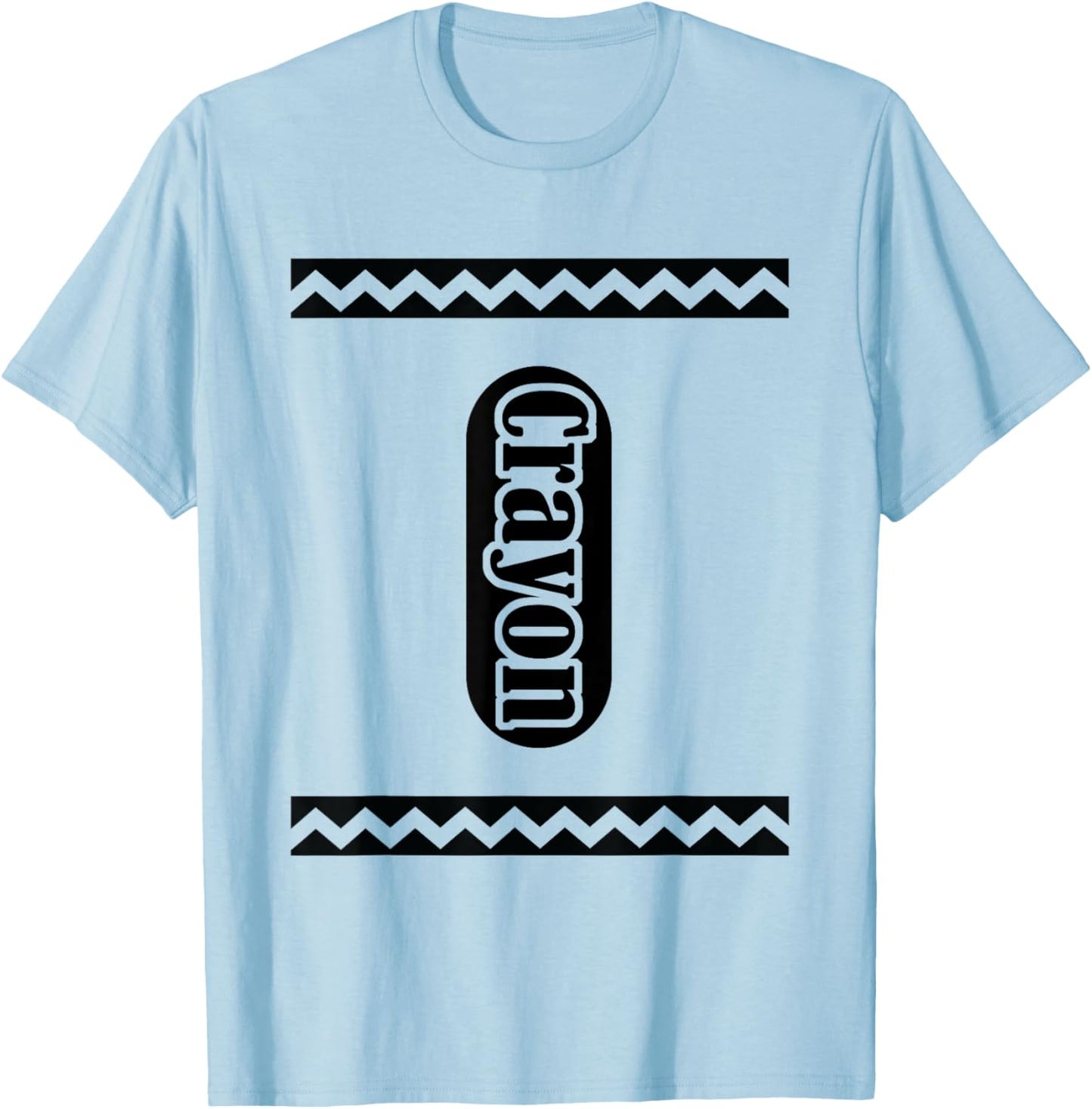 Crayon Costume Adult Women Crayon Halloween Costume T-Shirt - T-Shirt | Light Blue