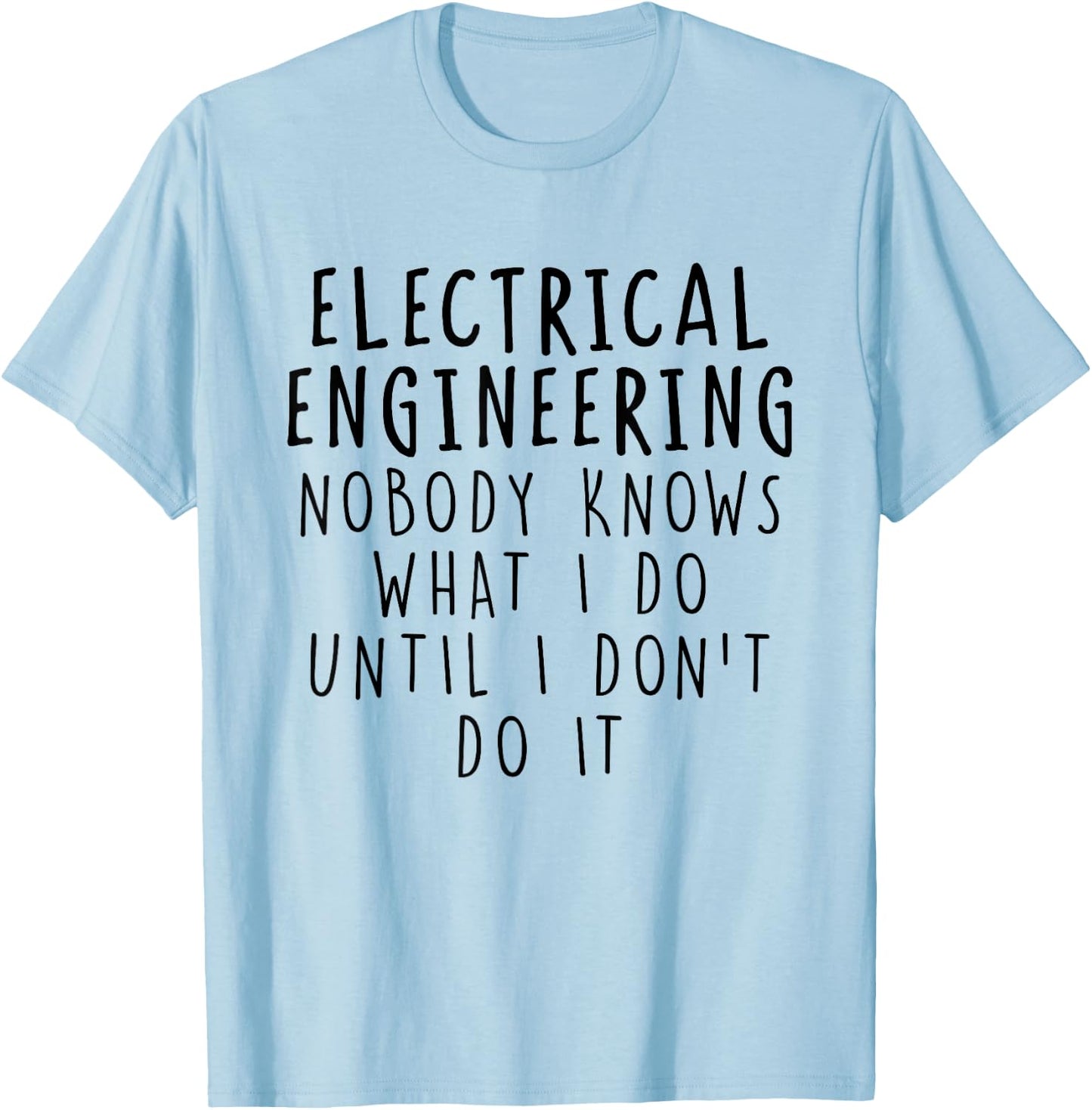 Funny Electrical Engineering Women's Electrical Engineer Modern Classic Casual White Small Graduation T-Shirt - T-Shirt | Light Blue