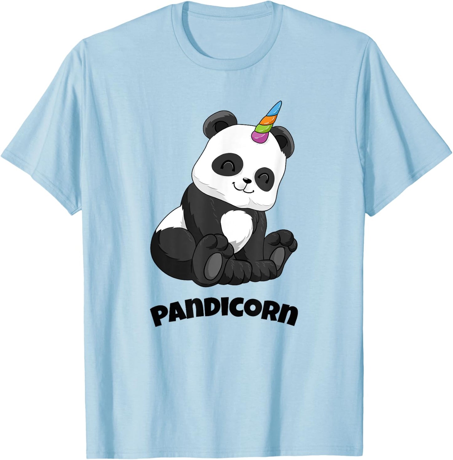 Pandicorn Unicorn Shirt Panda Lover Bear Rainbow Girl T-Shirt - T-Shirt | Light Blue