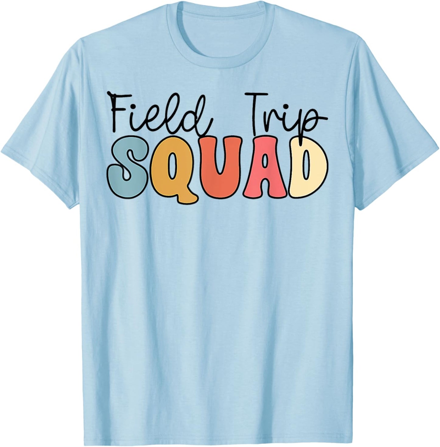 Field Trip squad leopard field day games kids kindergarten T-Shirt - T-Shirt | Light Blue