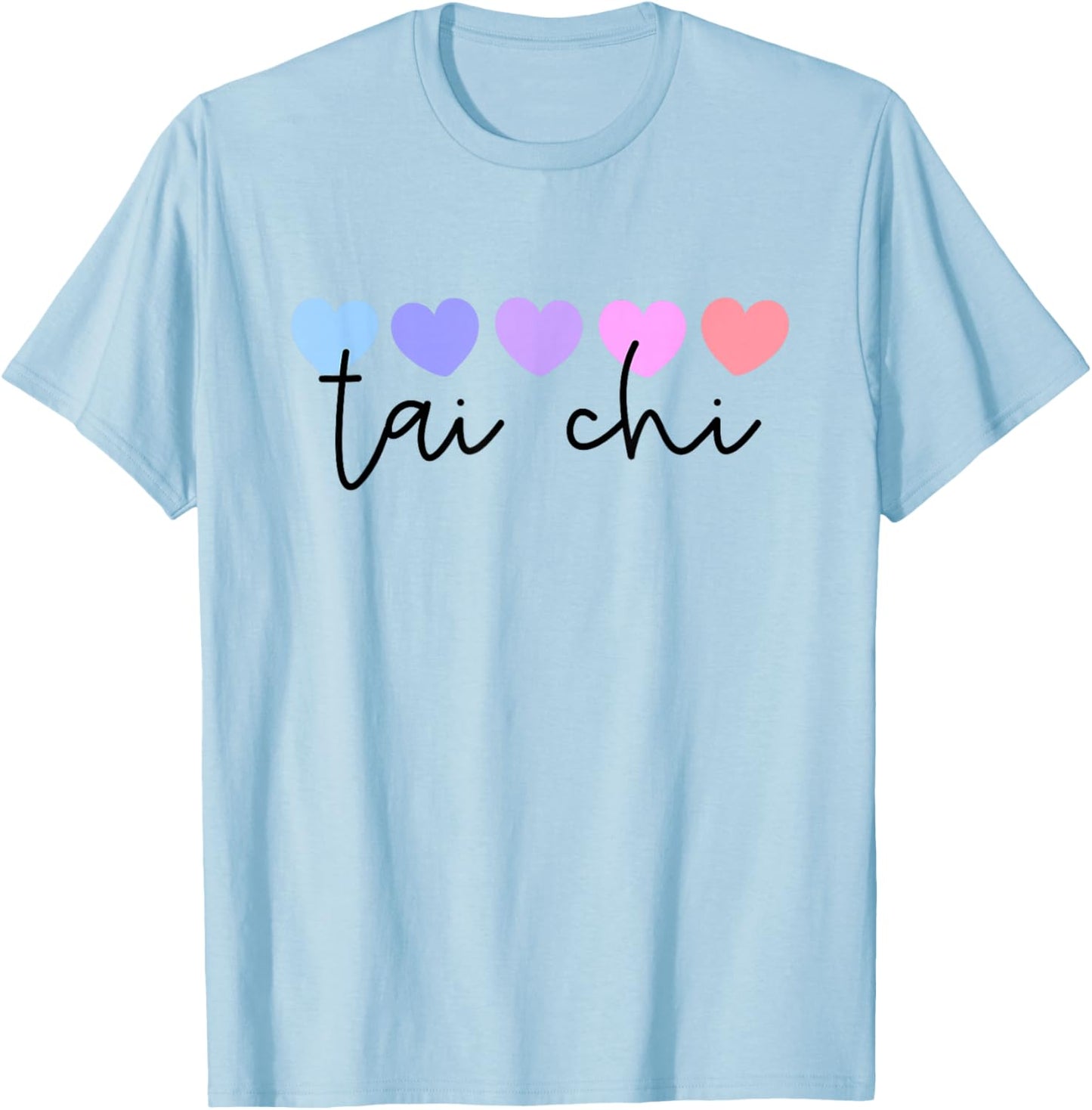 Tai Chi Lover Heart Women Girls or Mom T-Shirt - T-Shirt | Light Blue