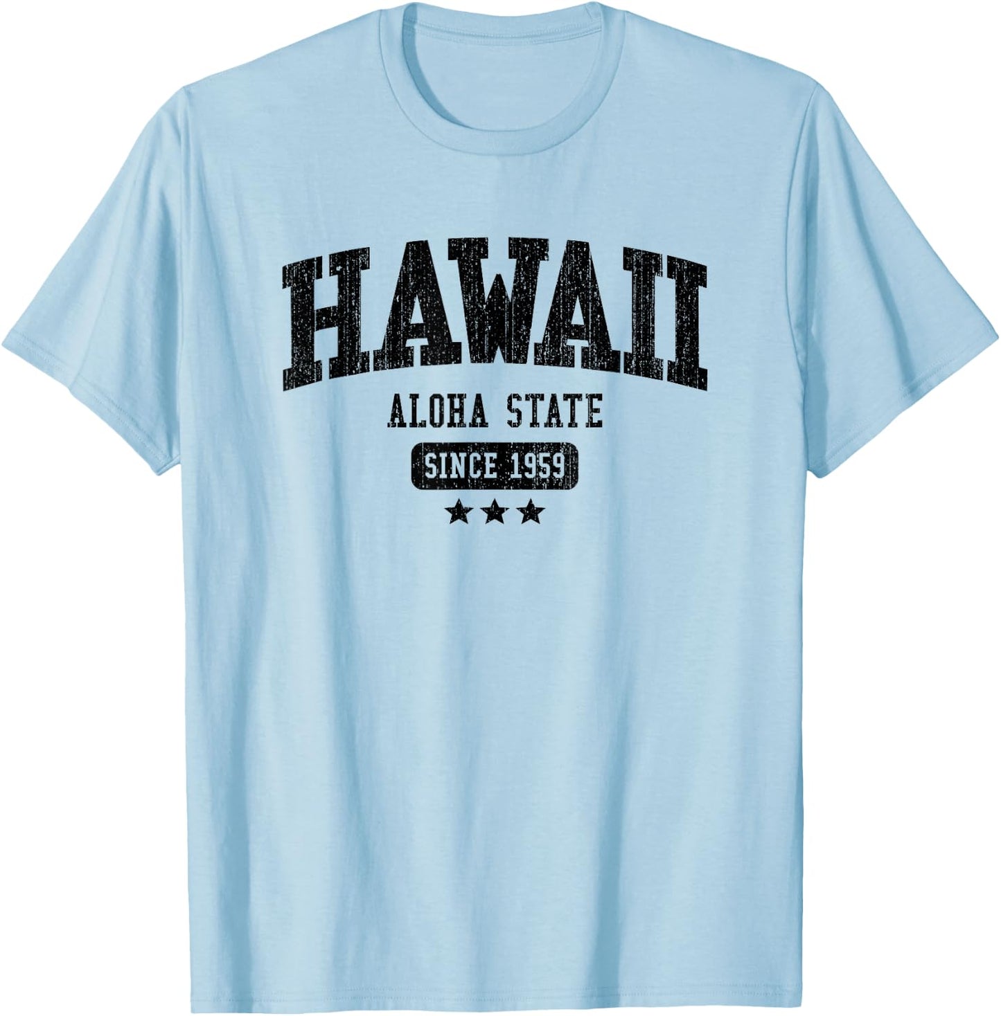 Vintage Hawaii Aloha State Since 1959 USA Sports T-Shirt - T-Shirt | Light Blue
