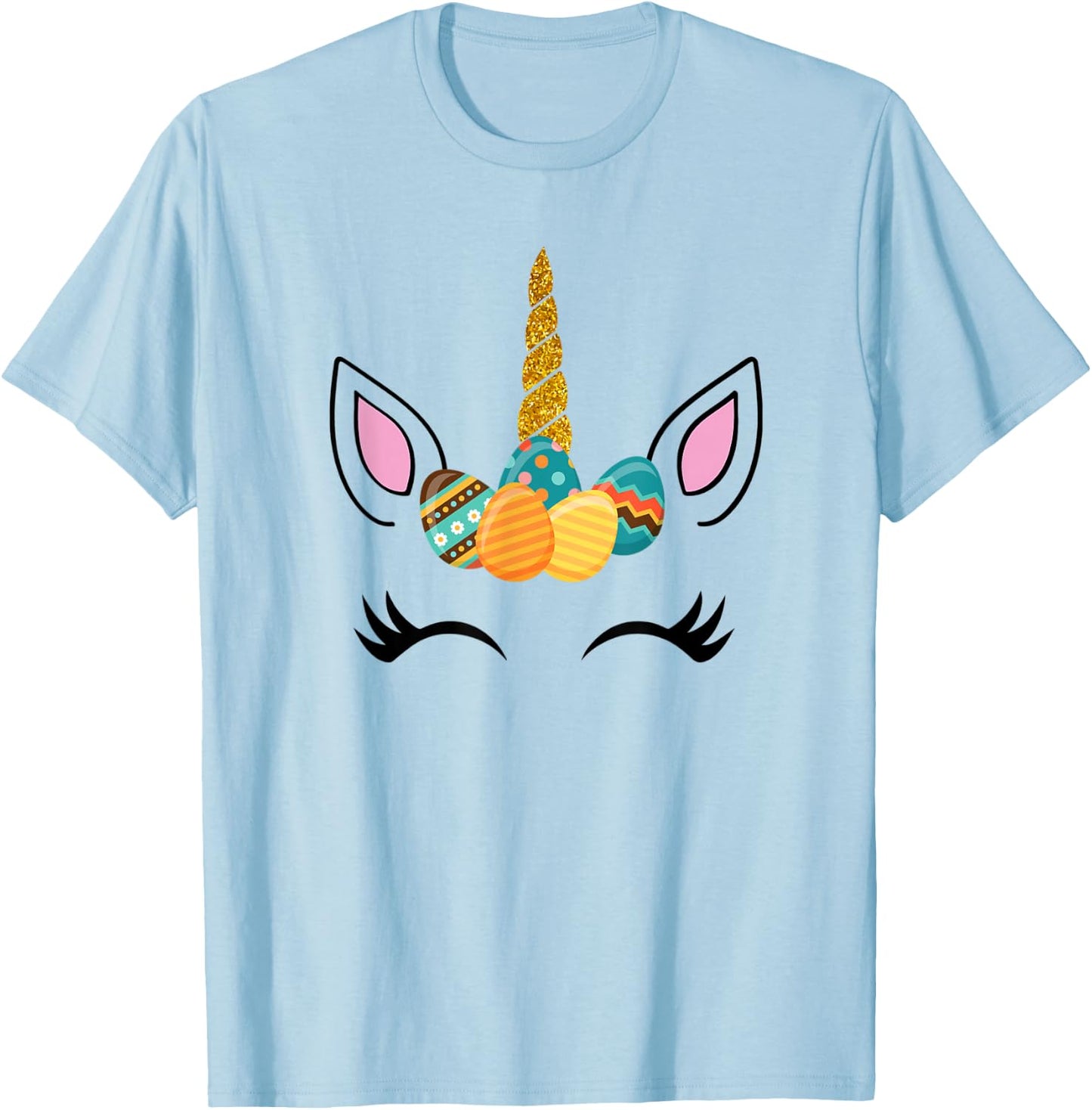 Unicorn Easter Shirt egg easter for Girls & Women T-Shirt - T-Shirt | Light Blue