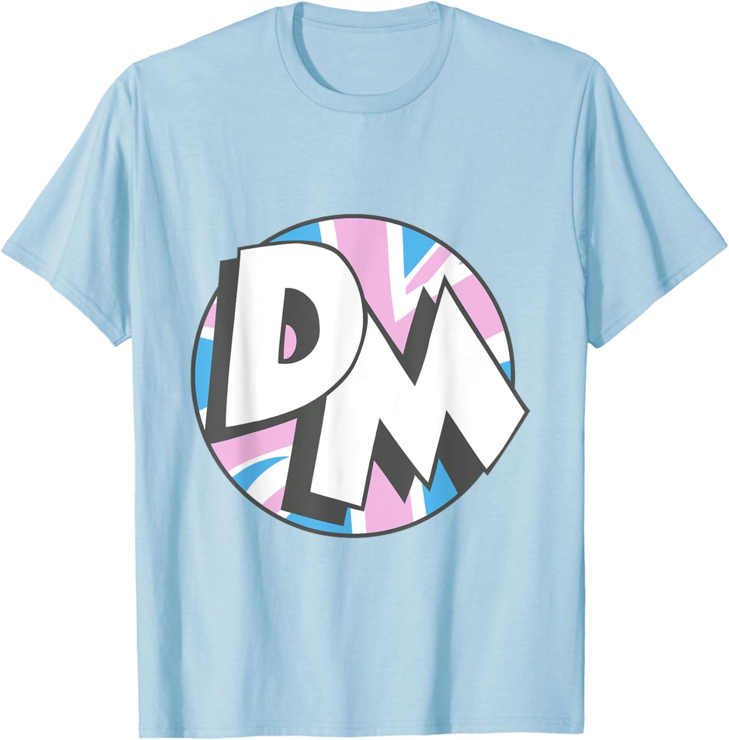 Danger Mouse Initials Union Jack T-Shirt - T-Shirt | Light Blue