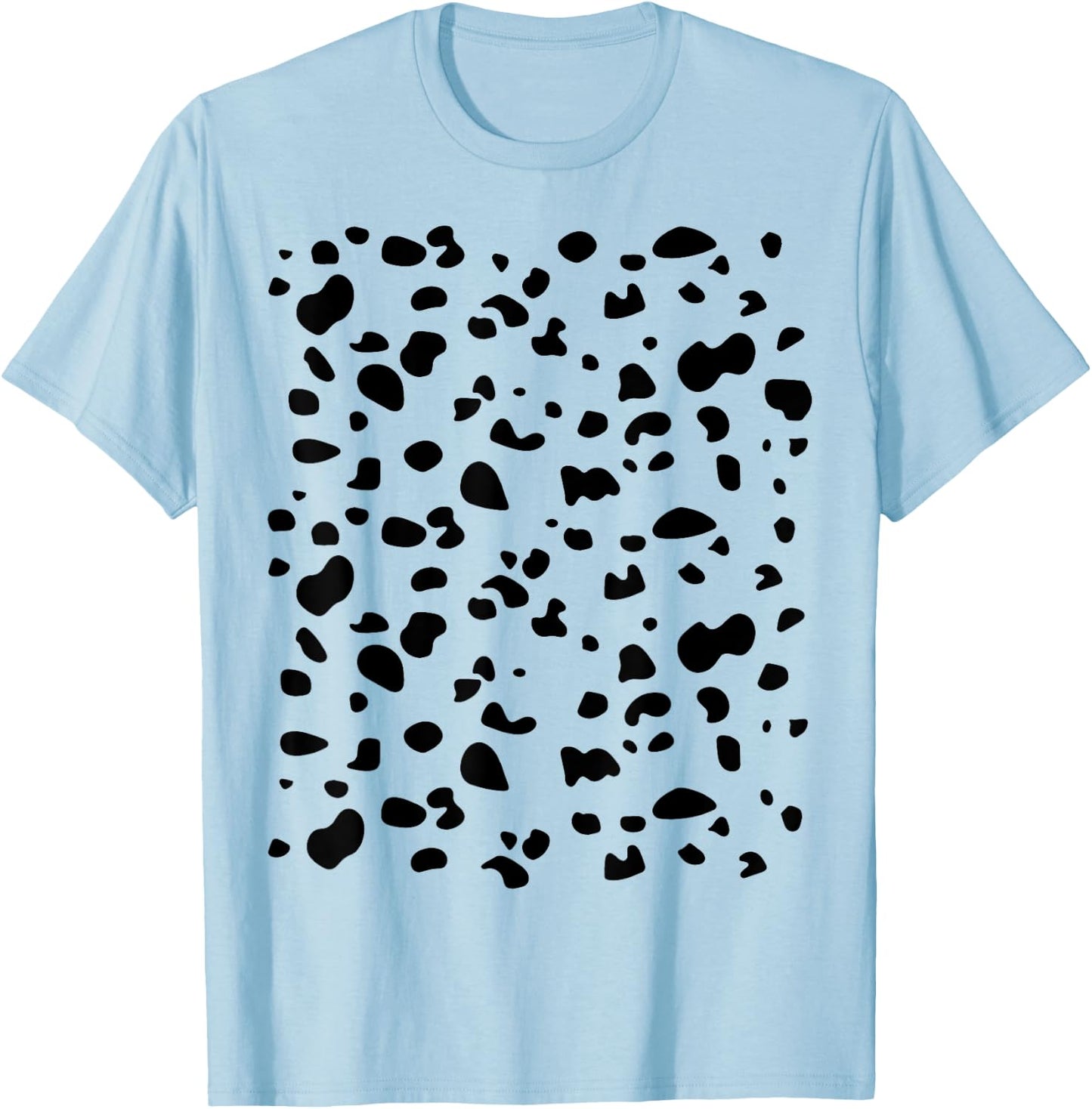 Funny Dalmatian Dog Pattern Lazy Funny Halloween Costume Men Women Kids T-Shirt - T-Shirt | Light Blue