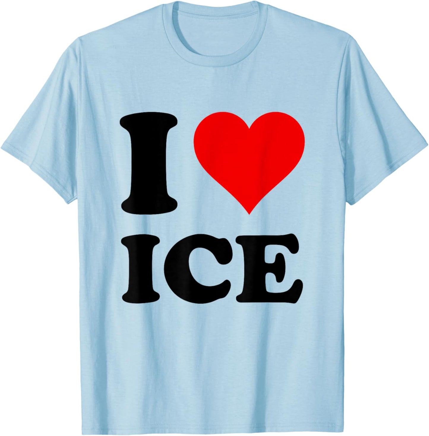 I Love Ice T-Shirt - T-Shirt | Light Blue