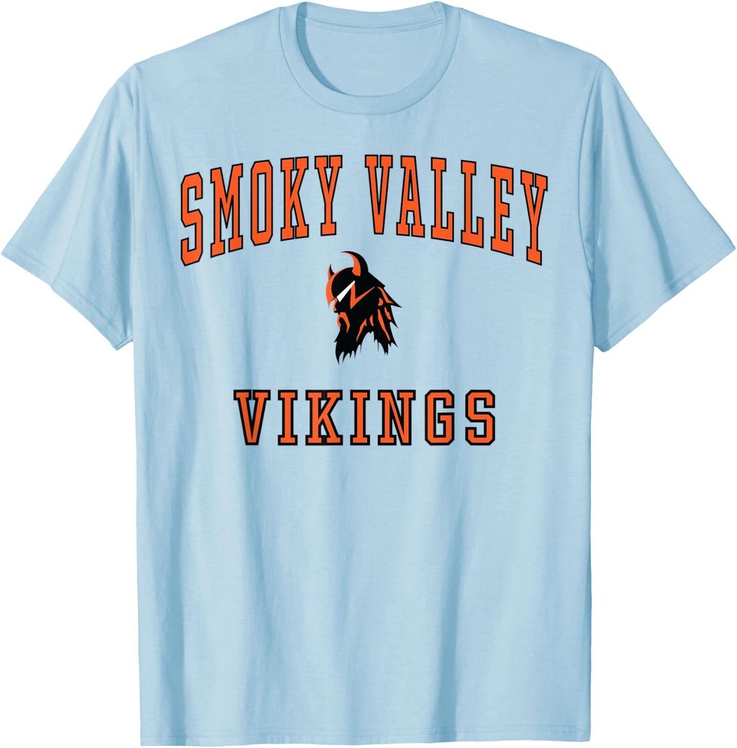Smoky Valley High School Vikings C1 T-Shirt - T-Shirt | Light Blue