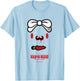 All Purpose Bunny Carrot Berries Hanyo Usagi T-Shirt - T-Shirt | Light Blue