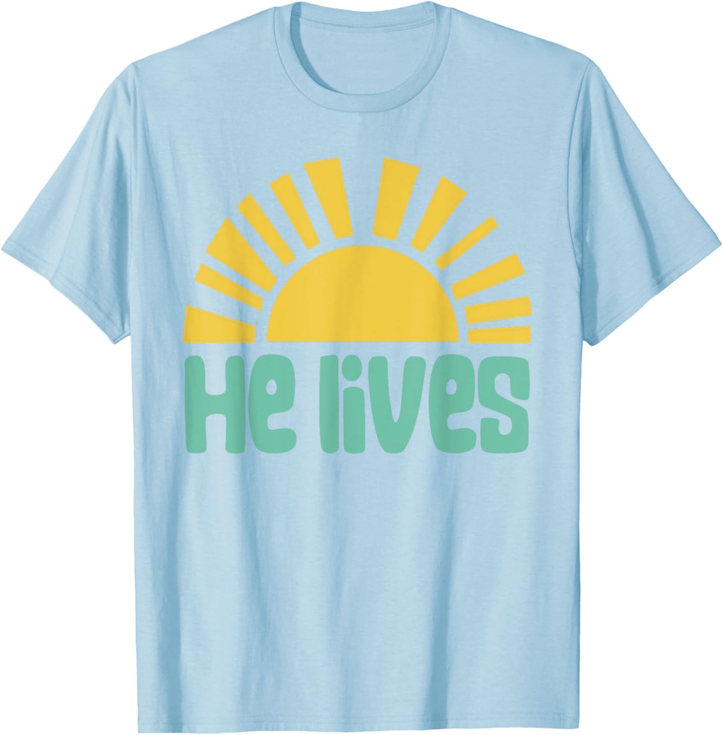 Easter He Lives Christian Family Matching Easter Toddler T-Shirt - T-Shirt | Light Blue