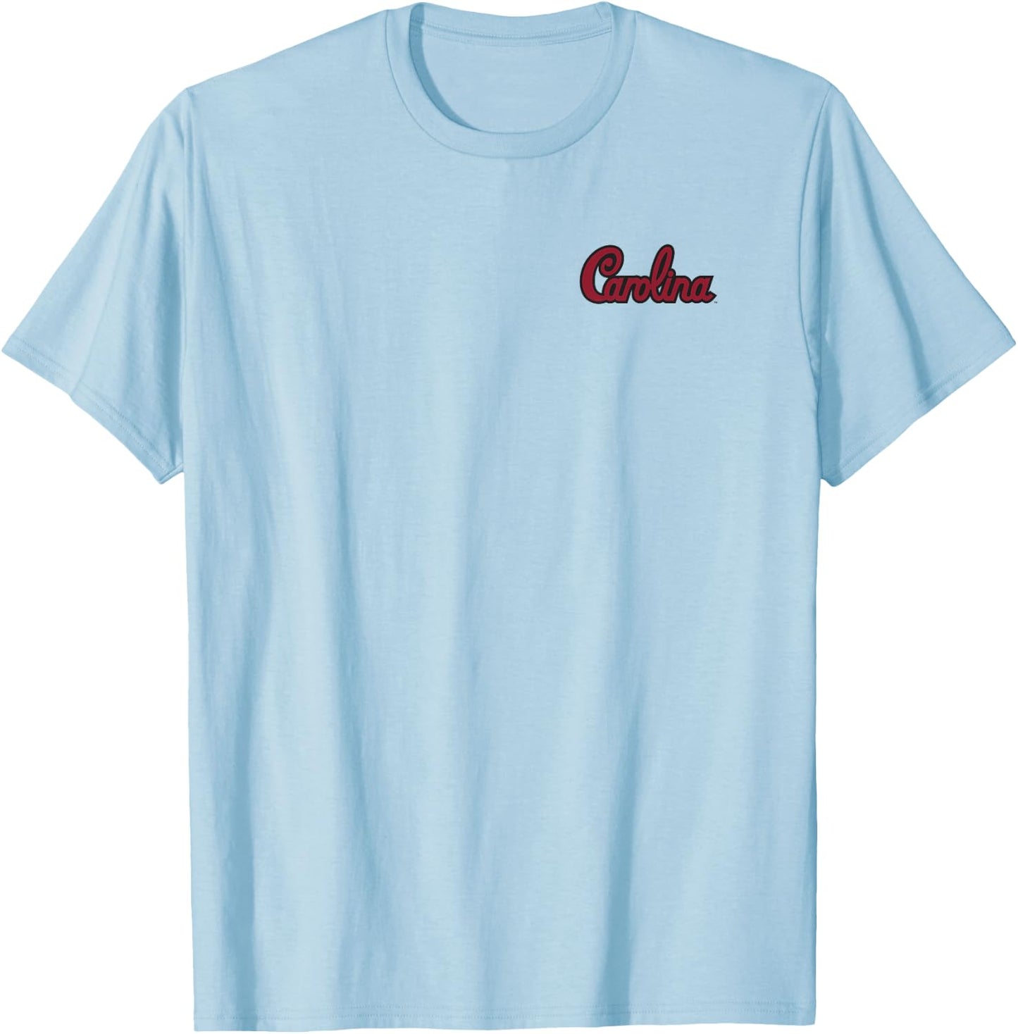 South Carolina Gamecocks Front/Back Football Helmet Gray T-Shirt - T-Shirt | Light Blue