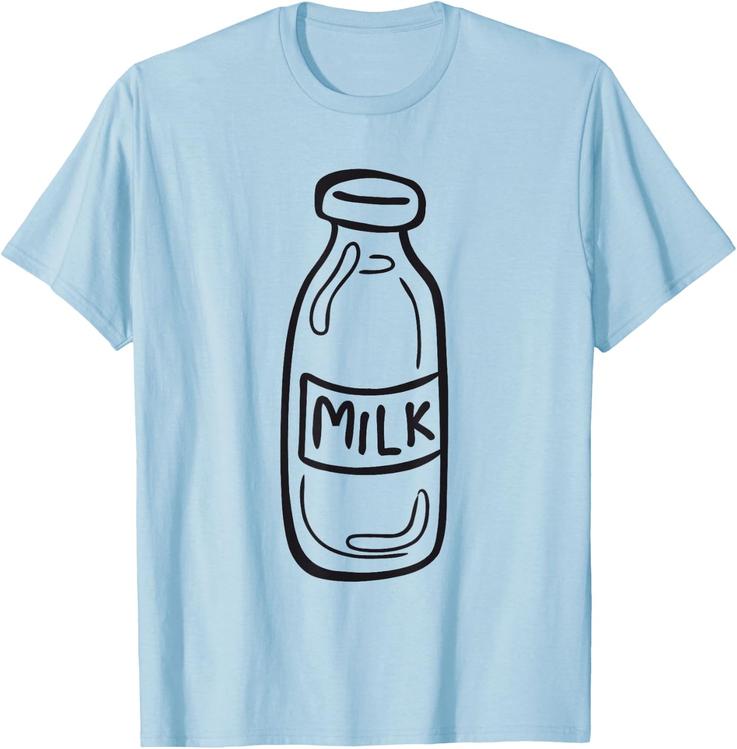 Milk Bottle with Milk Costume T-Shirt - T-Shirt | Light Blue