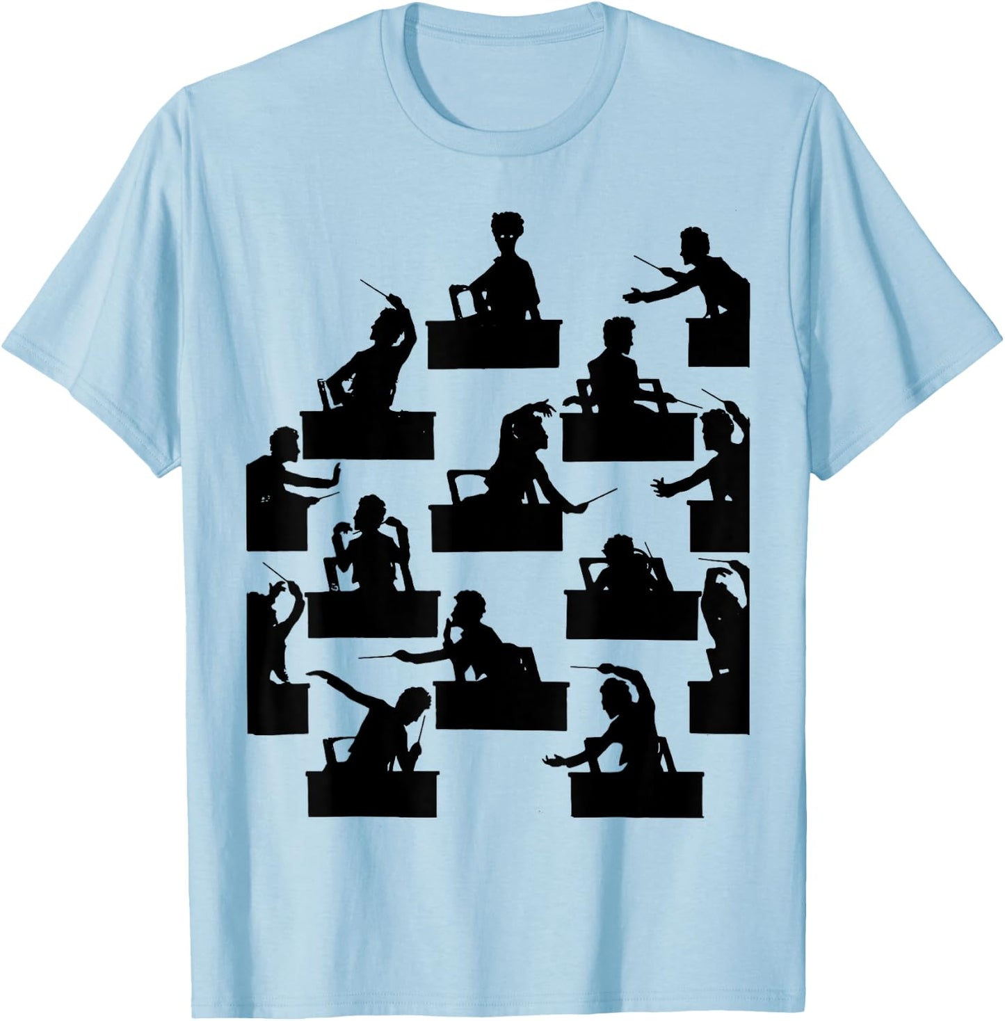 Gustav Mahler conducts at the Vienna State Opera conductor T-Shirt - T-Shirt | Light Blue