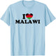 I Love Malawi T-Shirt - T-Shirt | Light Blue