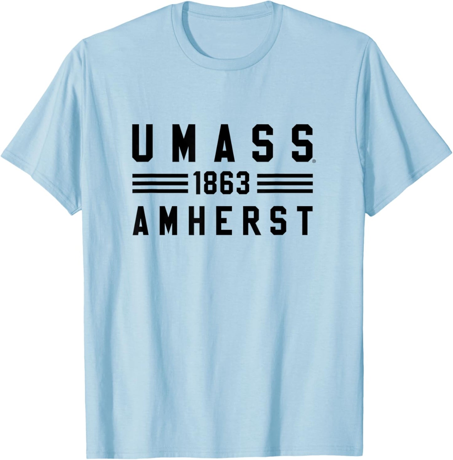 UMass Minutemen | Officially Licensed NCAA Merch | CQ4FN12 T-Shirt - T-Shirt | Light Blue