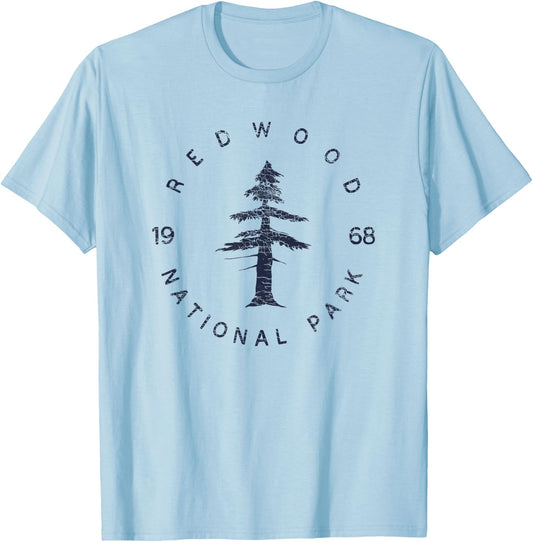 Redwood National Park Shirt Redwood Forest US Parks T-Shirt - T-Shirt | Light Blue