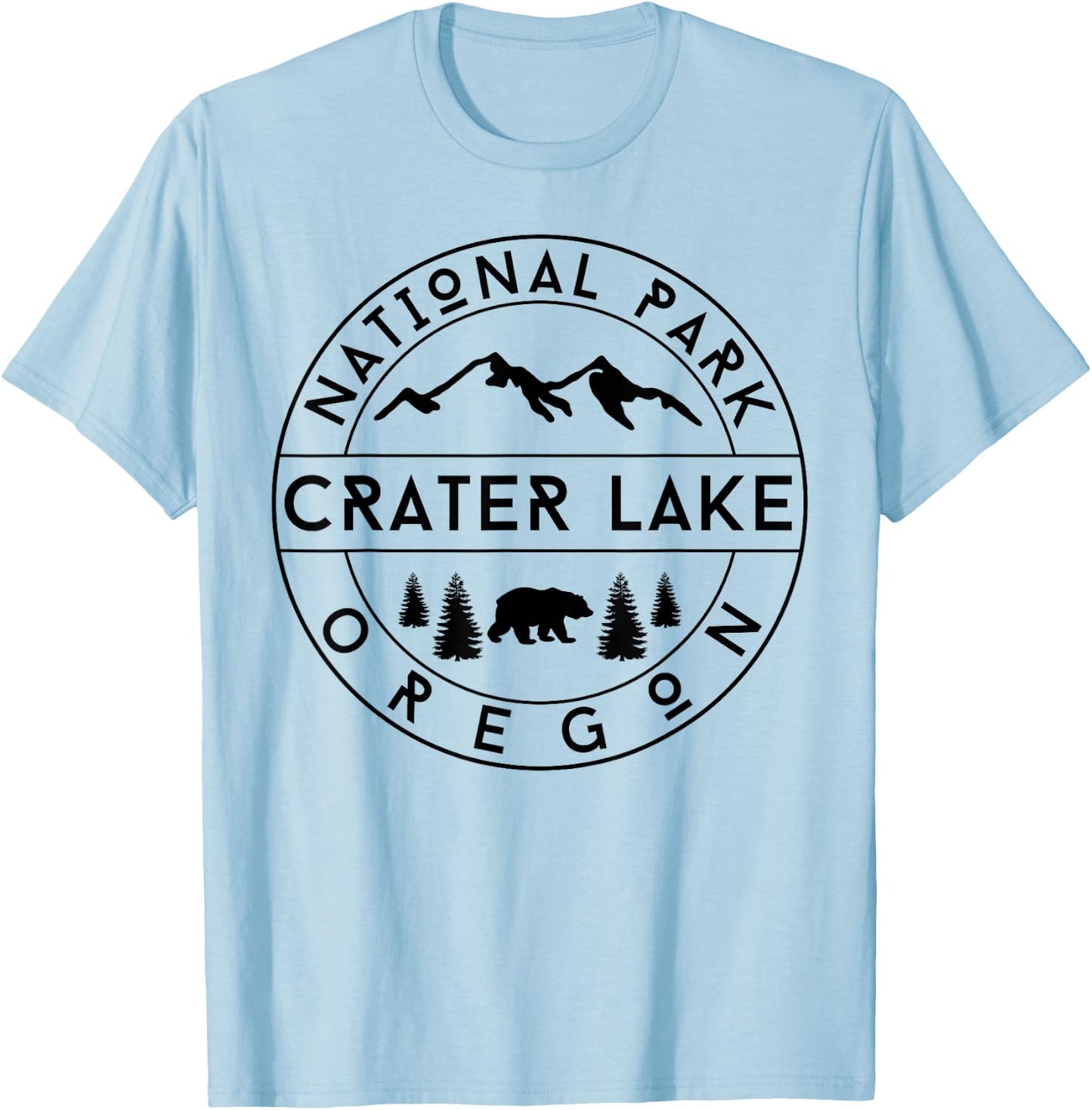 Crater Lake National Park T-Shirt - T-Shirt | Light Blue