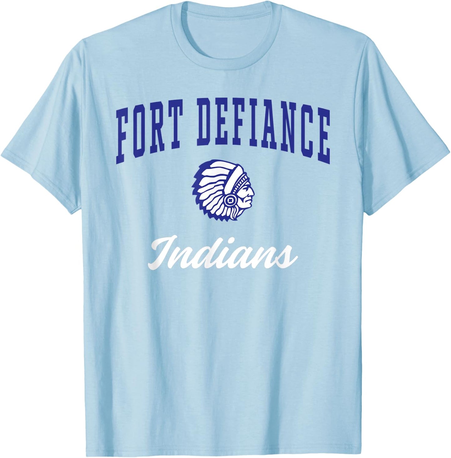 Fort Defiance High School Indians T-Shirt - T-Shirt | Light Blue