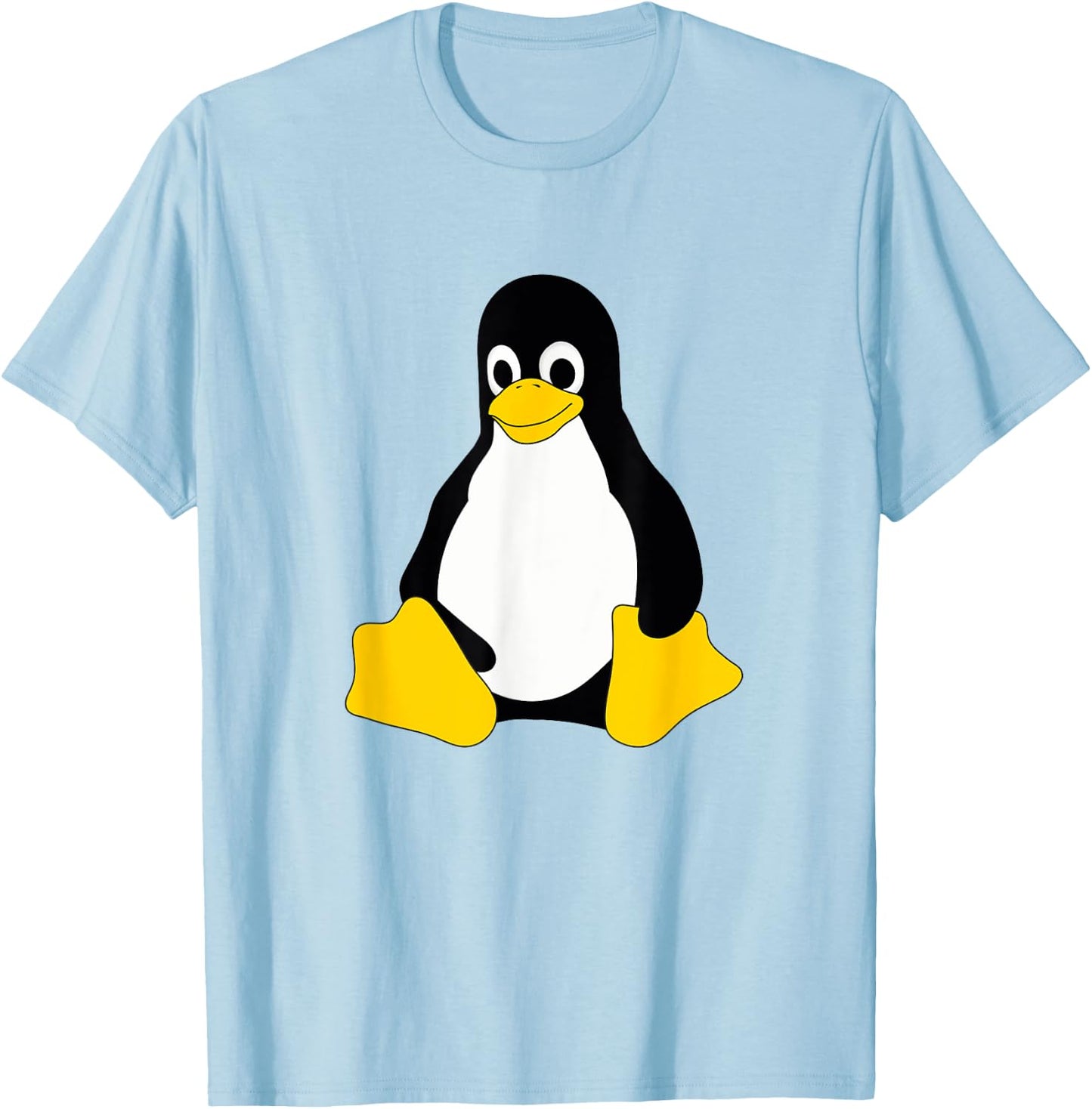Linux Mascot Tux the Penguin Nerd Geek IT Person T-Shirt - T-Shirt | Light Blue
