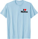 I Love Heart Muffins T-Shirt - T-Shirt | Light Blue