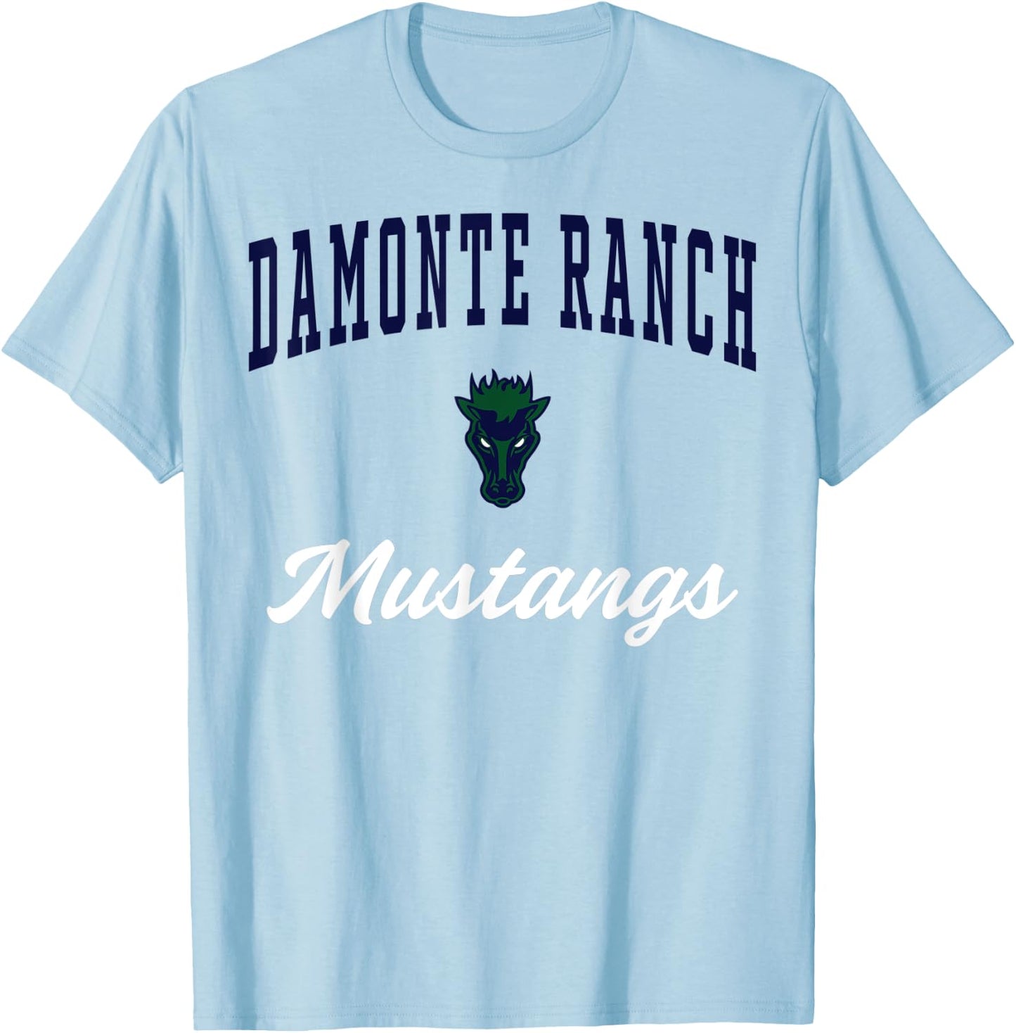 Damonte Ranch High School Mustangs T-Shirt - T-Shirt | Light Blue