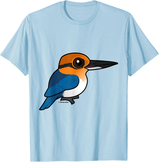 Birdorable Guam Kingfisher Bird Extinct in the Wild T-Shirt - T-Shirt | Light Blue