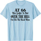 Funny 66th Birthday Gift This Golfer Is Not Over The Hill T-Shirt - T-Shirt | Light Blue