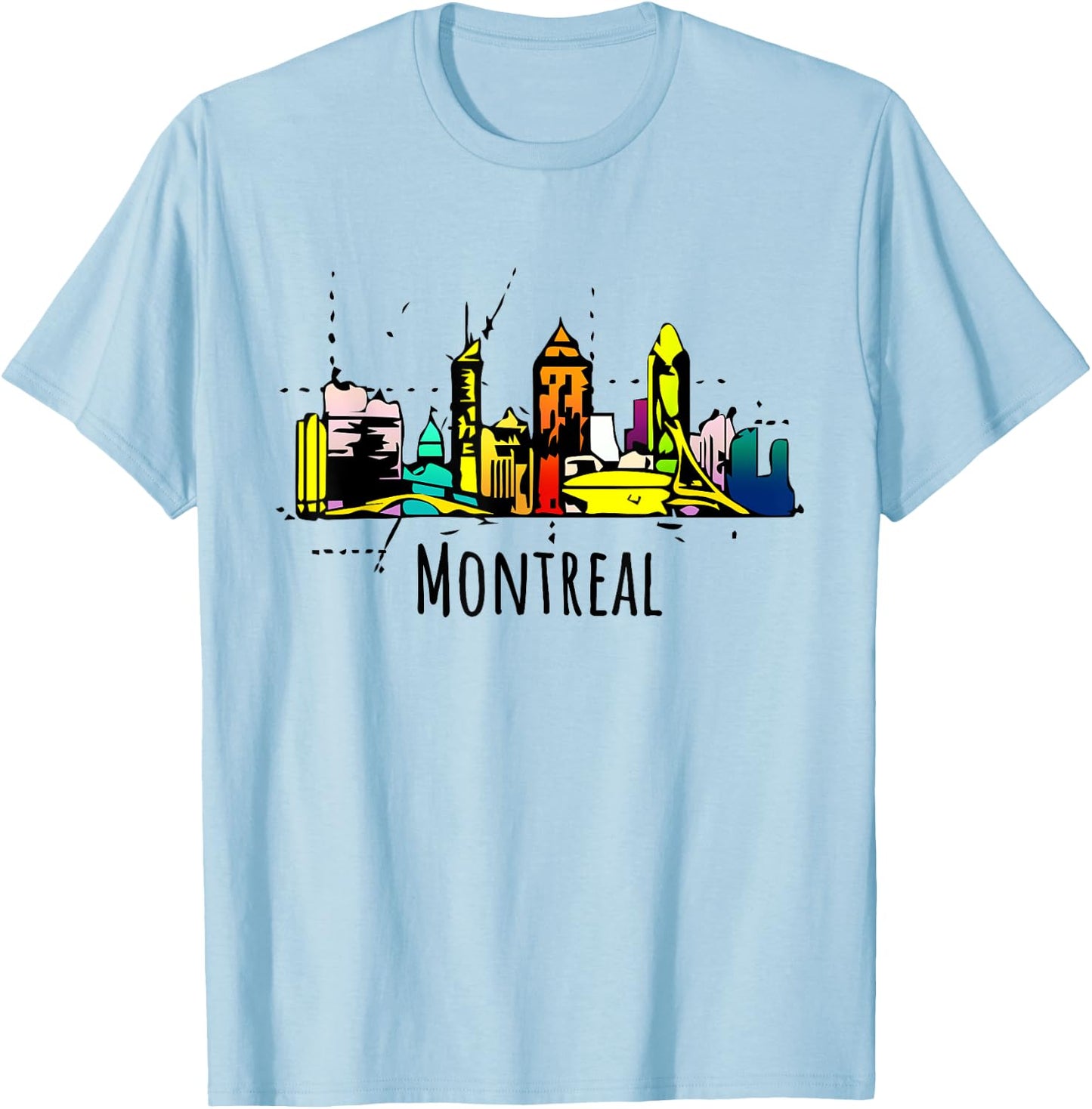 Montreal Shirt Souvenir Quebec Canada Gift T-Shirt - T-Shirt | Light Blue