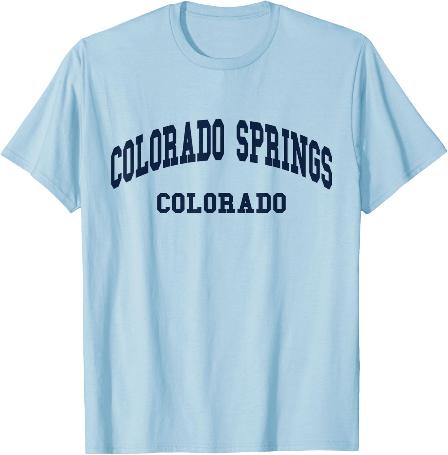Colorado Springs - Colorado - Throwback Design - Classic T-Shirt - T-Shirt | Light Blue