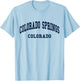 Colorado Springs - Colorado - Throwback Design - Classic T-Shirt - T-Shirt | Light Blue