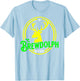 Brewdolph Funny Reindeer Holidays Christmas Beer Drinking T-Shirt - T-Shirt | Light Blue