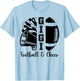 Football Cheer Gigi Grandma High School Cheerleader Pom Pom T-Shirt - T-Shirt | Light Blue