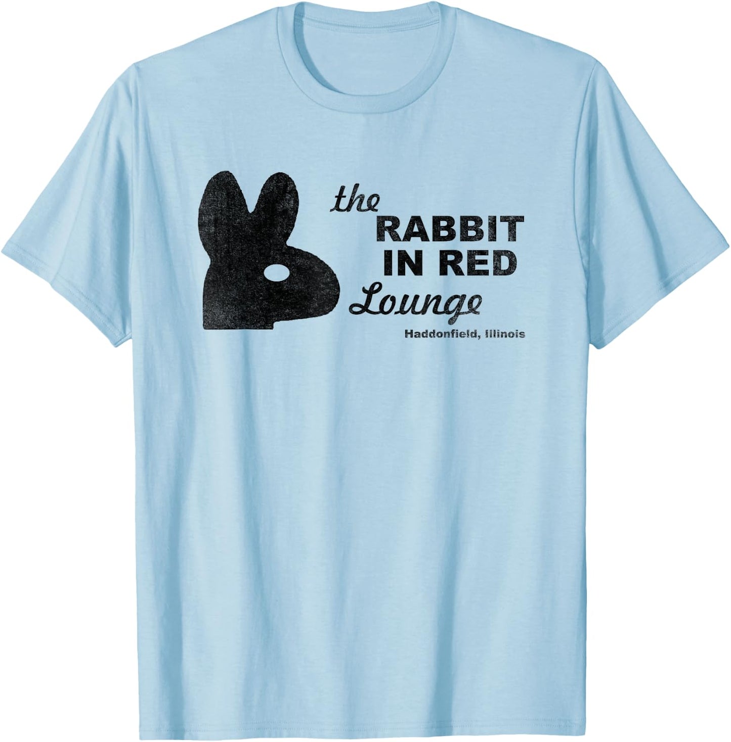 The Rabbit in Red Lounge Halloween T-Shirt - T-Shirt | Light Blue