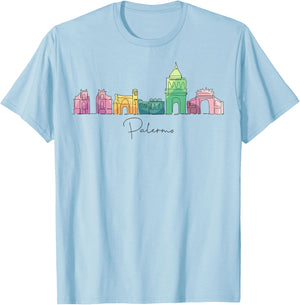 Palermo Sicily Europe Traveling European Italian Vacation T-Shirt - T-Shirt | Light Blue