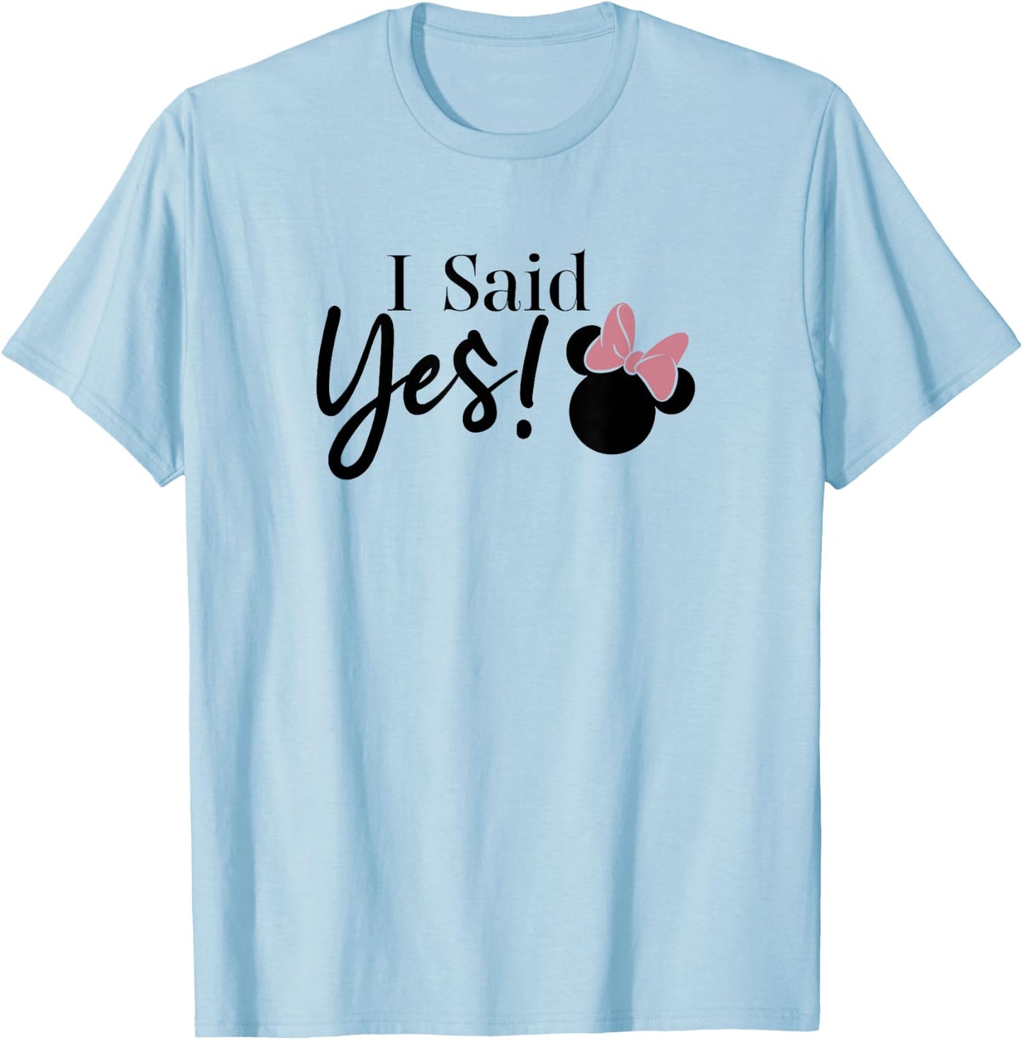 Disney Mickey & Friends Minnie Mouse I Said Yes V2 T-Shirt - T-Shirt | Light Blue