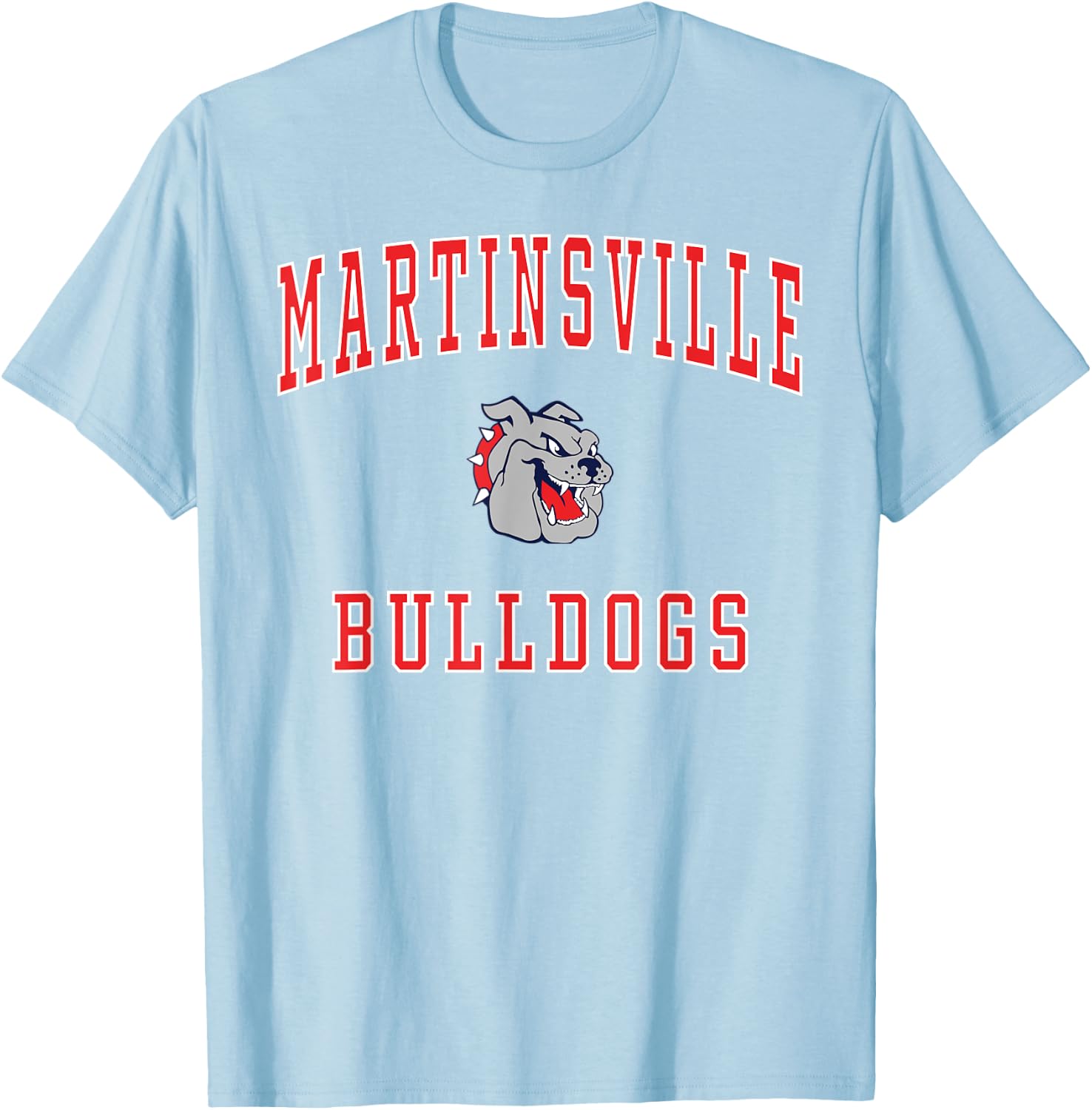 Martinsville High School Bulldogs T-Shirt - T-Shirt | Light Blue