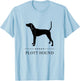 Plott Hound Black Silhouette T-Shirt - T-Shirt | Light Blue