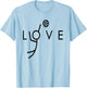 Love Volleyball Design - Teen Girls Volleyball T-Shirt - T-Shirt | Light Blue