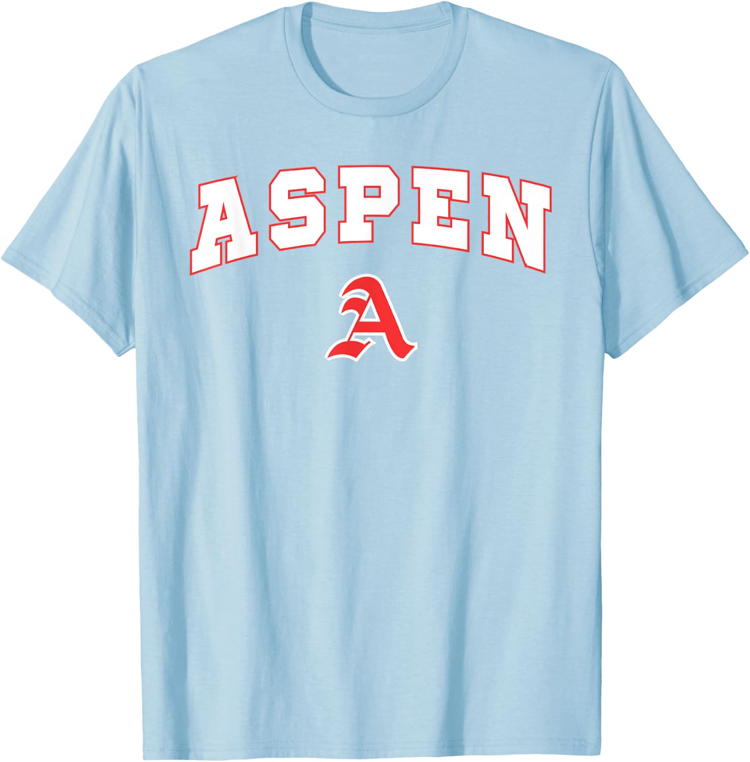 Aspen High School Skiers T-Shirt - T-Shirt | Light Blue