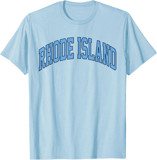 Retro Rhode Island Souvenir Classic Rhode Island Blue RI T-Shirt - T-Shirt | Light Blue