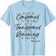 Do Not Be Conformed To This World Shirt Romans Bible T-Shirt - T-Shirt | Light Blue