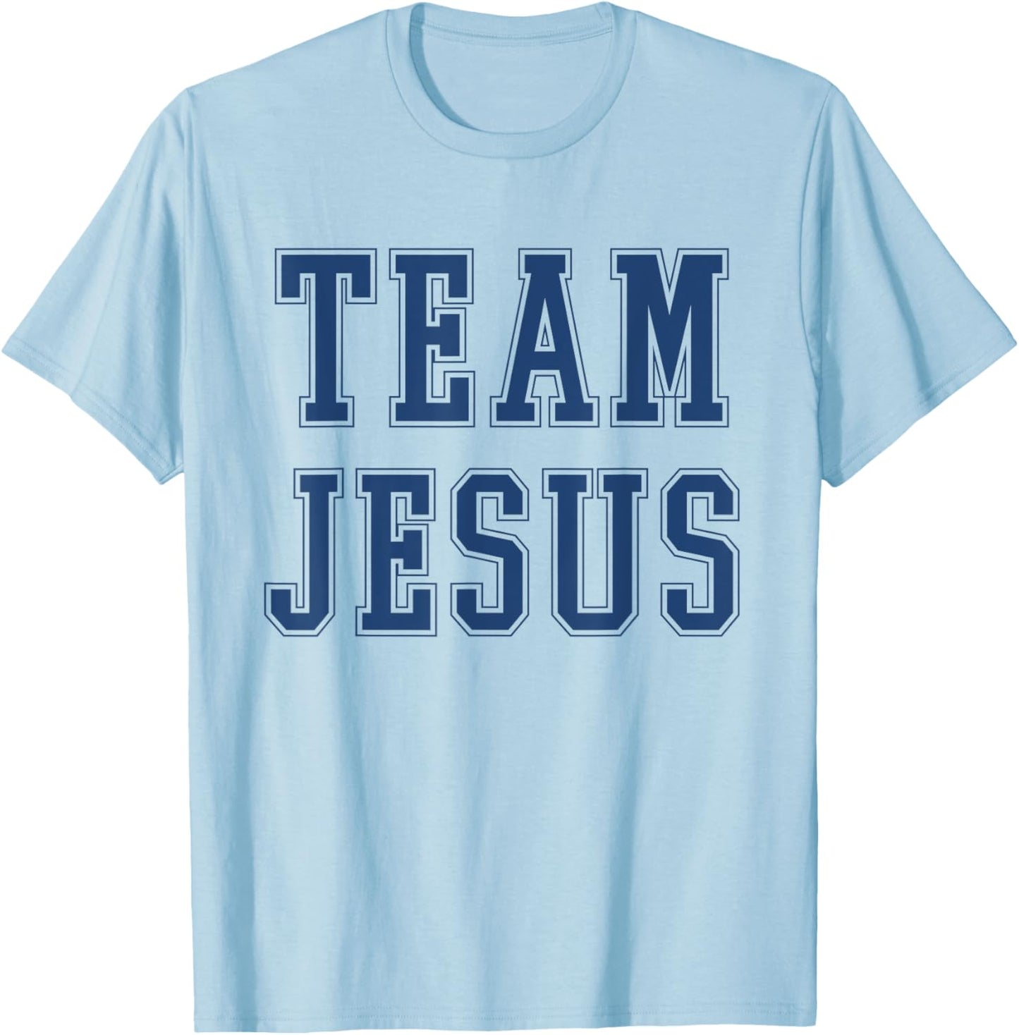 Team Jesus, Christian Faith Classic T-Shirt - T-Shirt | Light Blue