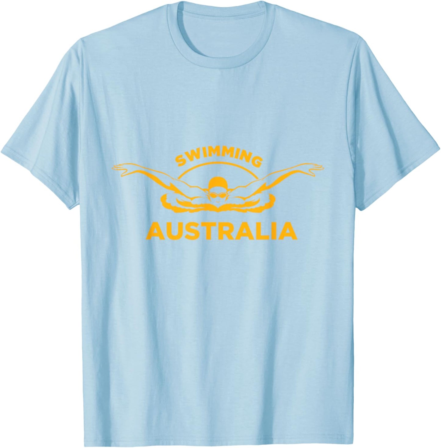 Swimming Australia Support the Team Shirt Pool T-Shirt - T-Shirt | Light Blue
