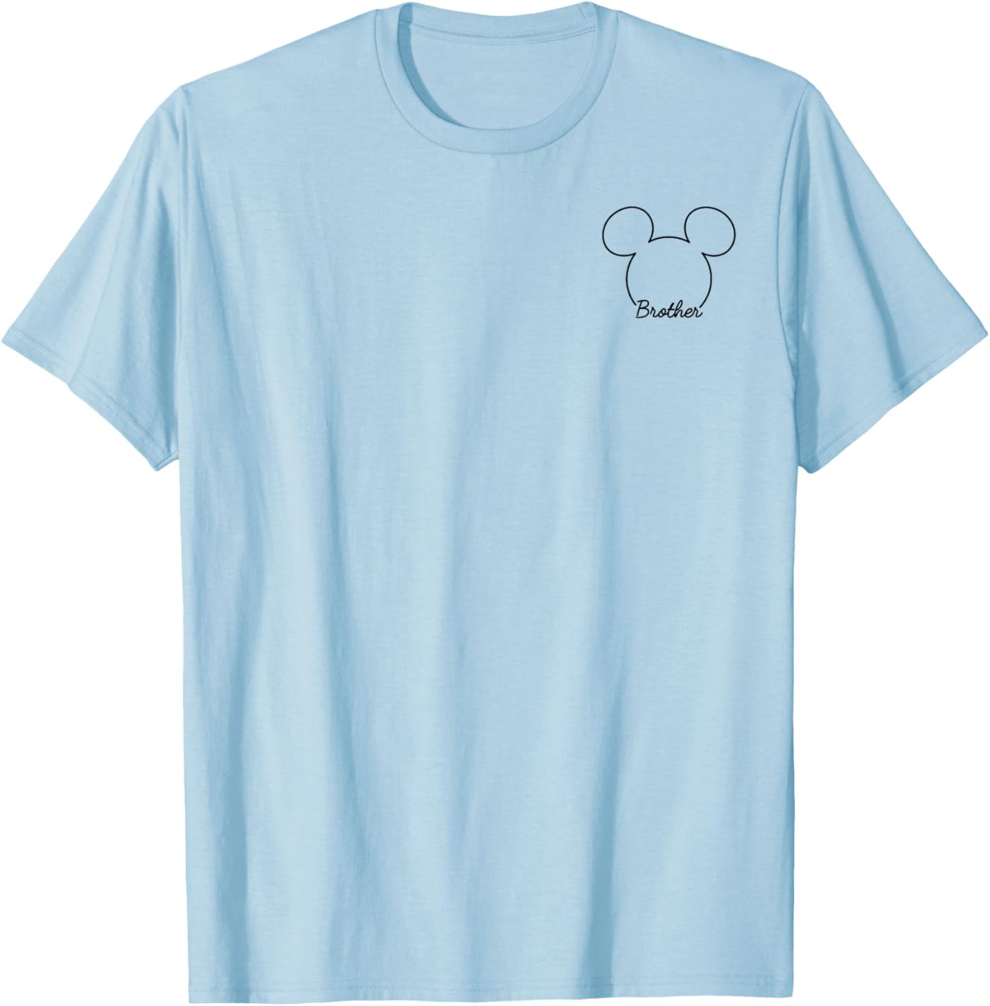 Disney Mickey And Friends Vintage Brother Mickey Pocket Logo T-Shirt - T-Shirt | Light Blue