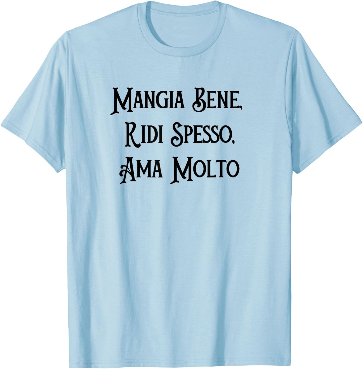 Italian Quote Italy Gift Italian Language Polyglot Travel T-Shirt - T-Shirt | Light Blue